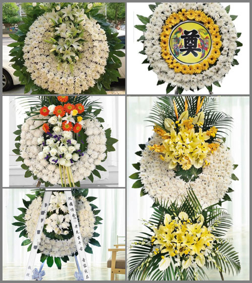 广东梅州市五华县周江镇黄华村花圈速递